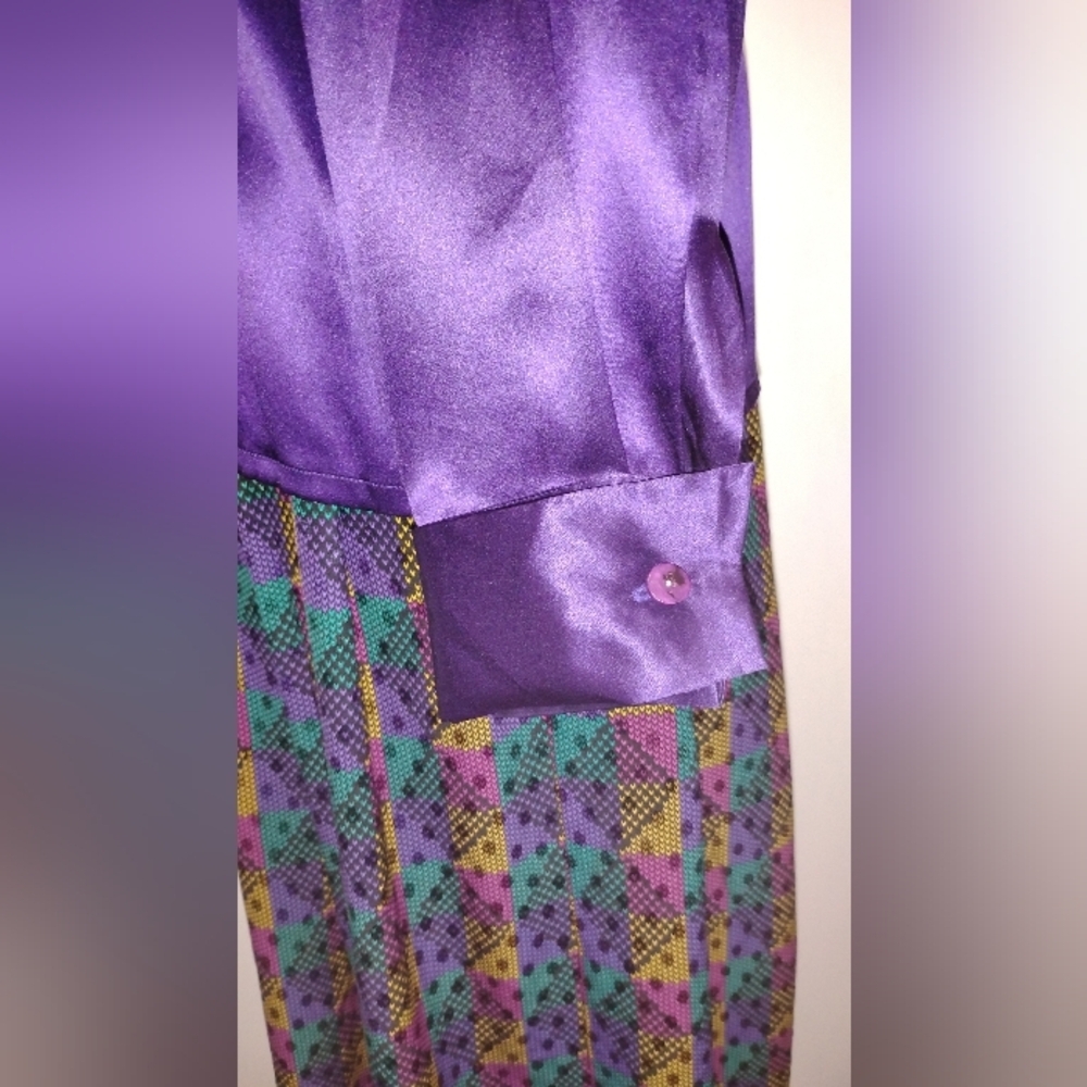 NICOLE SUMMERS SILK SATIN BLOUSE - Picture 6 of 6